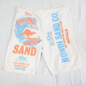 Vintage Sweet Sacks Sandies Australia Theme Shorts Men's Medium Made in Canada
